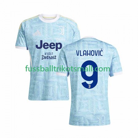Fußballtrikots Juventus Vlahovic 9 2025-2026 Kurzarm Auswärts-trikot kaufen